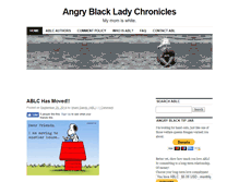 Tablet Screenshot of angryblackladychronicles.com